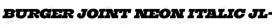 Burger Joint Neon Italic JL字体转换